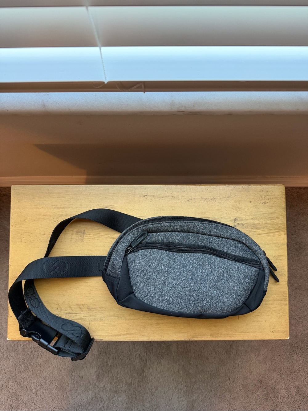 CALIA Gray Crossbody Belt Bag - Minimal Everyday Carry